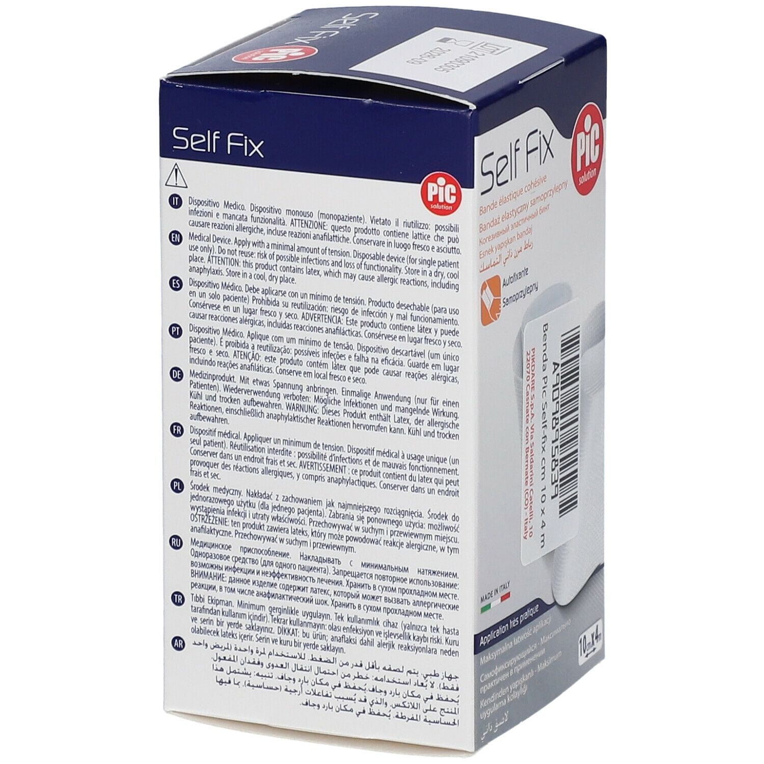 BENDA ELASTICA AUTOADESIVA PIC SELF FIX 10X400 CM FUSTELLA