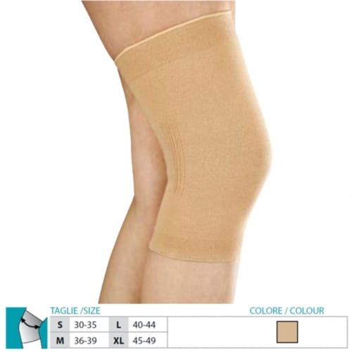 Ginocchiera elastica Orione 403 beige taglia L, supporto ginocchio