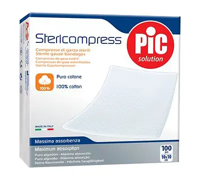 GARZA LAPAROTOMICA CON FILO DI BARIO NON STERILE 12 STRATI 10X10CM GARZA LAPAROTOMICA CON FILO DI BARIO NON STERILE 12 STRATI 10X10CM