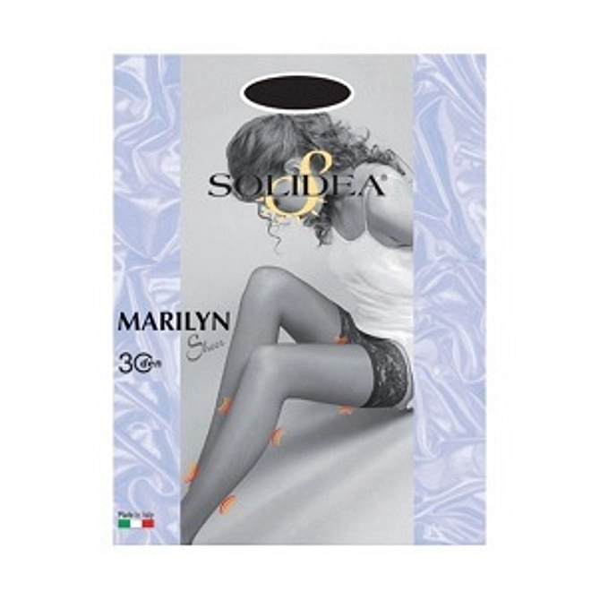 Marilyn 30 Sheer Calza Autoreggente Sabbia 2