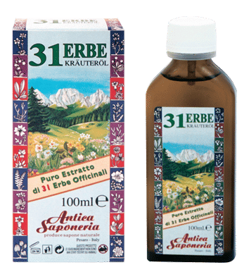 Olio 31 Antica Saponeria tonificante per la pelle, 100ml