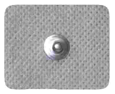 ELETTRODO MONOUSO PREGELLATO CON ADESIVO MEDICALE BIOCOMPATIBILE ELETTROCONDUTTORE PER ELETTROSTIMOLAZIONE 35X45MM COLLEGAMENTO A CLIP PER CAVETTI A SNAP