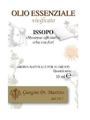 Olio Essenziale di Issopo naturale per alimenti, 10ml