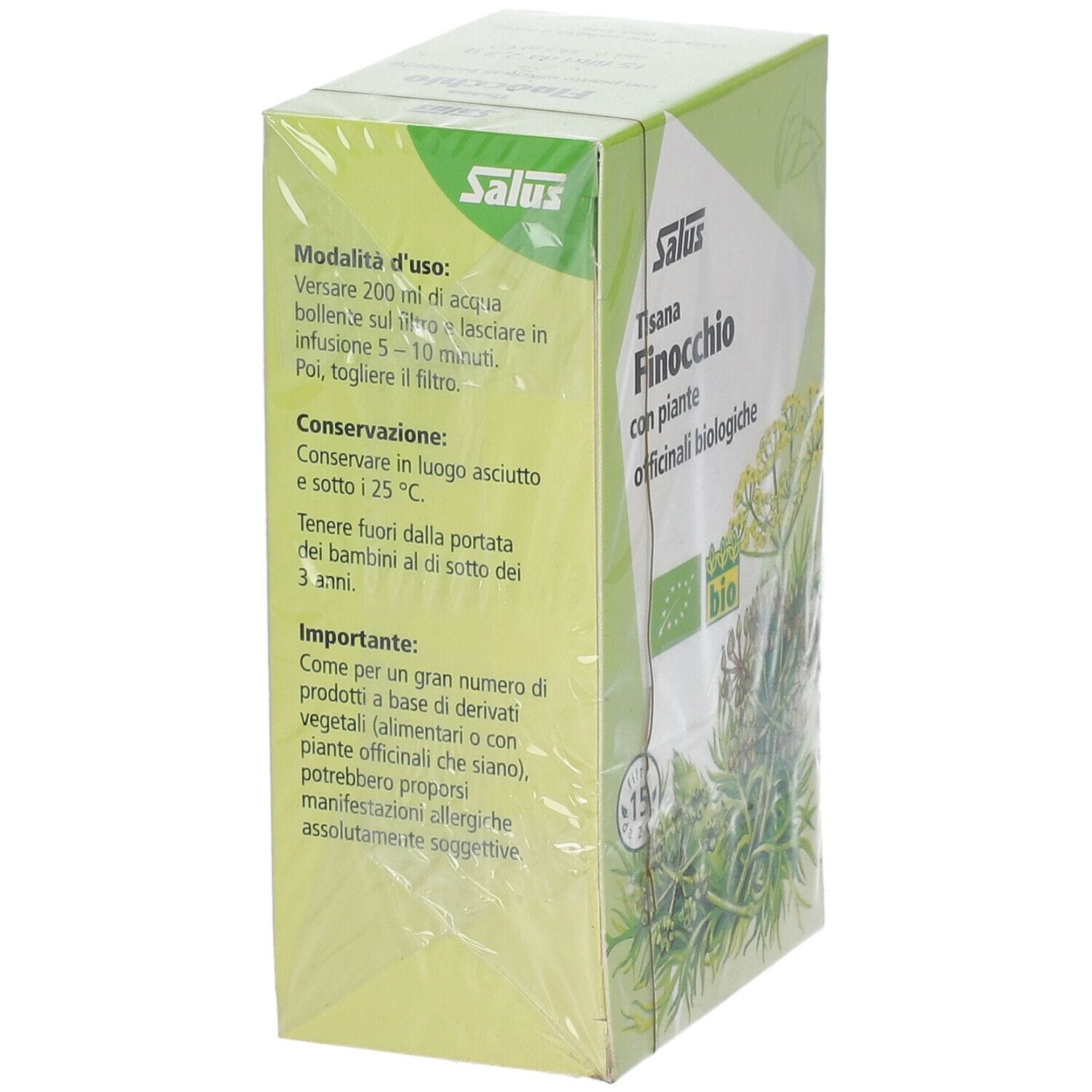 FINOCCHIO TISANA 15 FILTRI BIO