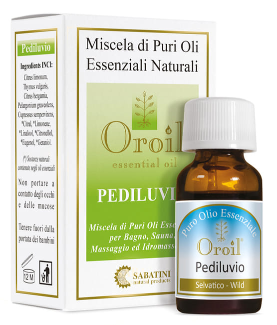 Miscela oli essenziali Oroil per pediluvio e bagno, 10ml