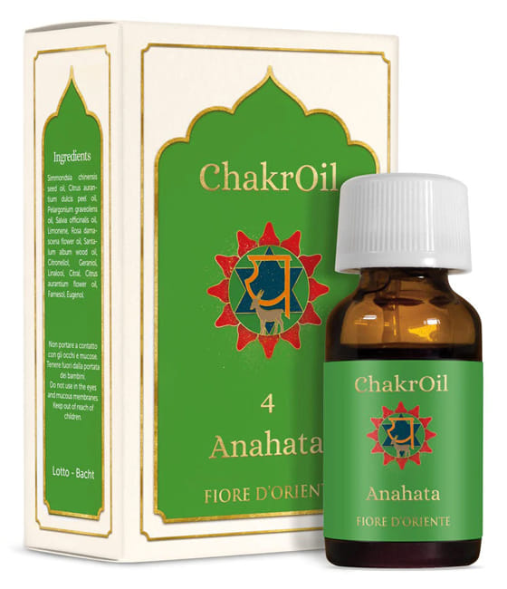 Olio da massaggio Chakra Oil 4 Anah per il corpo, 10ml