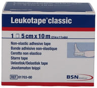 Benda anelastica Leukotape Classic 5x100cm per bendaggi funzionali