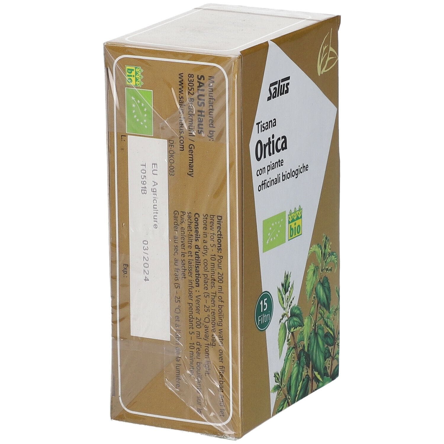 ORTICA TISANA BIO 15 FILTRI