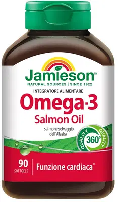 JAMIESON OMEGA 3 SALMON OIL 90 PERLE JAMIESON OMEGA 3 SALMON OIL 90 PERLE