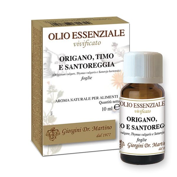 Olio essenziale Origano Timo e Santoreggia naturale 10ml