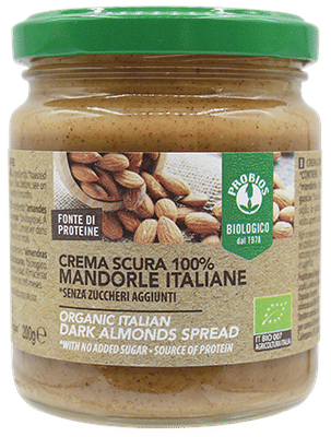 Crema di Mandorle Scure Biologica 200g, senza glutine