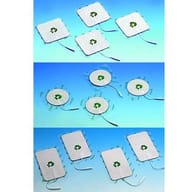 Elettrodi quadrati Tesmed 40x40mm, confezione da 4 pezzi