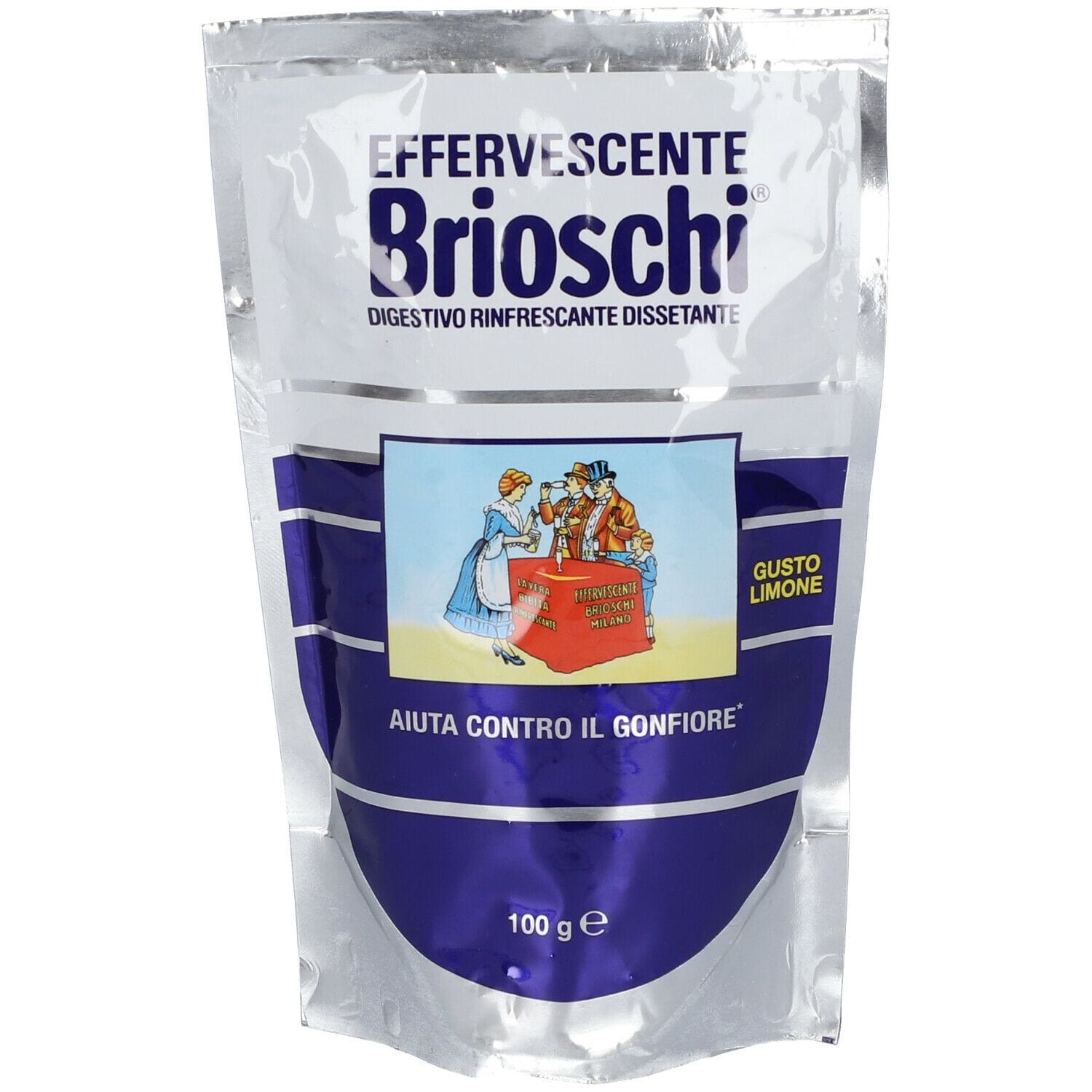 Brioschi Effervescente gusto limone, granuli digestivi 100g