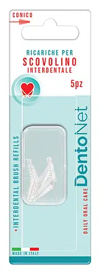 DENTONET SCOVOLINI INTERDENTALI CONICI RICAMBI 5 PEZZI DENTONET SCOVOLINI INTERDENTALI CONICI RICAMBI 5 PEZZI