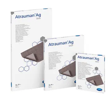 MEDICAZIONE CON ARGENTO ATRAUMAN AG 5X5CM 10 PEZZI MEDICAZIONE CON ARGENTO ATRAUMAN AG 5X5CM 10 PEZZI