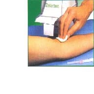 Dispenser in plastica riutilizzabile per tamponi in cellulosa