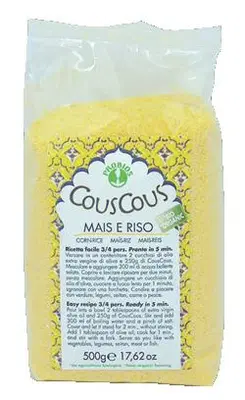 COUS COUS DI MAIS 70% E RISO 30% 500 G COUS COUS DI MAIS 70% E RISO 30% 500 G