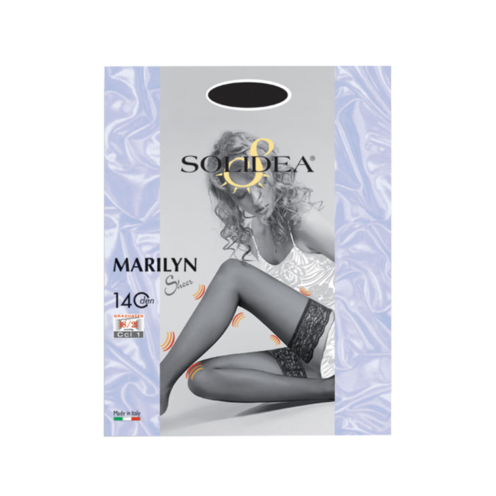 Calza autoreggente Solidea Marilyn 140 Sheer, taglia ML