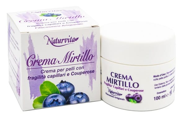 Crema Naturvita al Mirtillo per pelli sensibili, 100ml