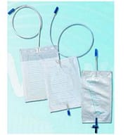 SACCA DI DRENAGGIO DA LETTO PER INCONTINENZA CON VALVOLA DI NON RITORNO E RUBINETTO DI SCARICO 2 LT TUBO 130 CM 30 PEZZI
