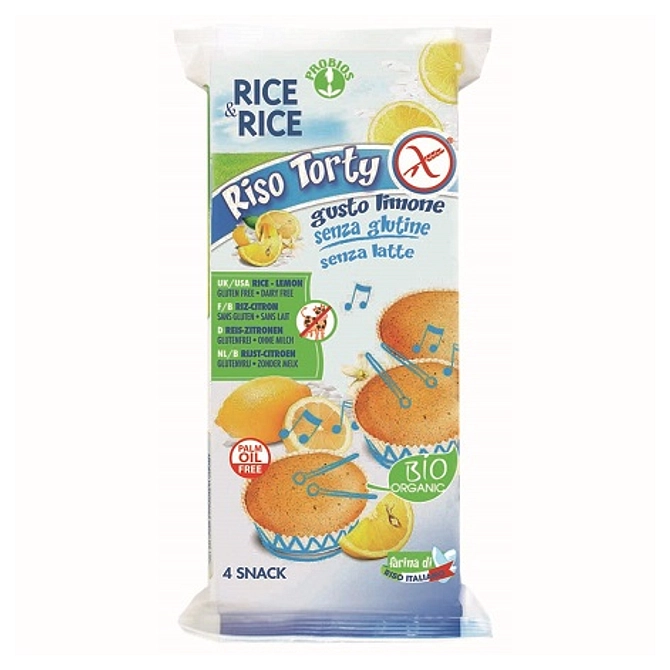 Rice&Rice Riso Torty Al Limone 4 X 45 G