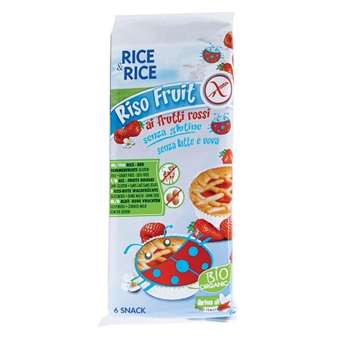 Rice&Rice Riso Fruit Frutti Rossi 6 X 33 G Senza Uova