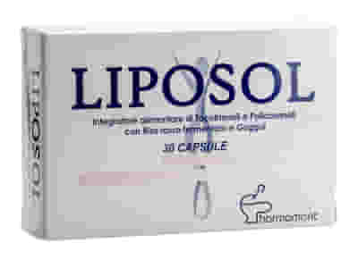 Integratore Liposol con riso rosso fermentato, 30 capsule