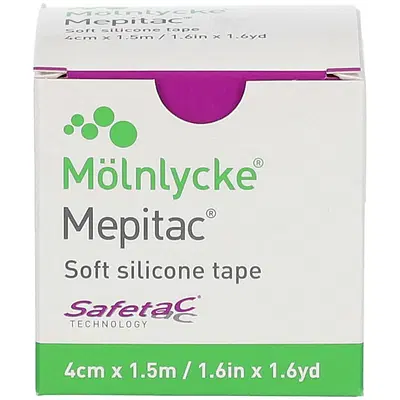 MEPITAC CEROTTO DI FISSAGGIO RIPOSIZIONABILE CON STRATO IN SILICONE 1500X4CM MEPITAC CEROTTO DI FISSAGGIO RIPOSIZIONABILE CON STRATO IN SILICONE 1500X4CM