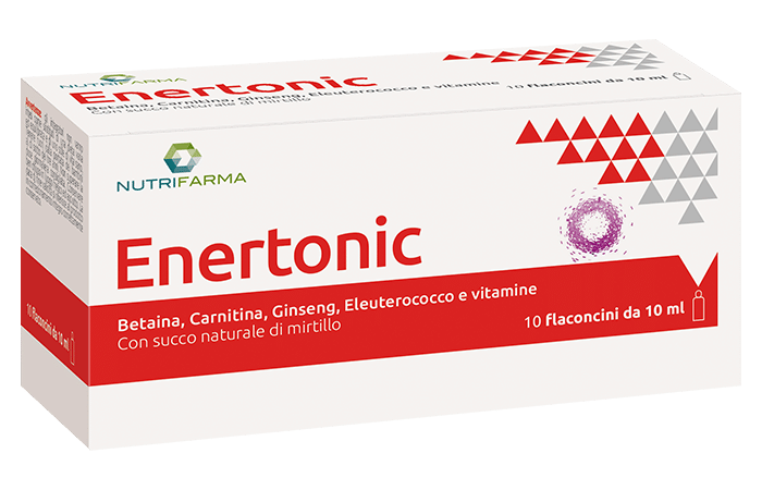 Integratore Enertonic con Ginseng ed Eleuterococco, 10 flaconcini