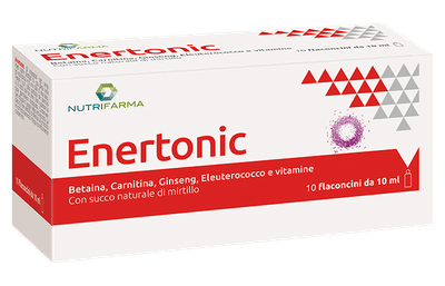 Integratore Enertonic con Ginseng ed Eleuterococco, 10 flaconcini
