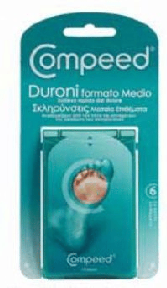 Cerotti Compeed per Duroni Medi, 6 pezzi ipoallergenici