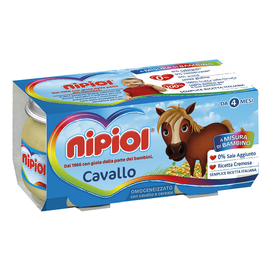 Nipiol Omogeneizzato Cavallo 80 G 2 Pezzi