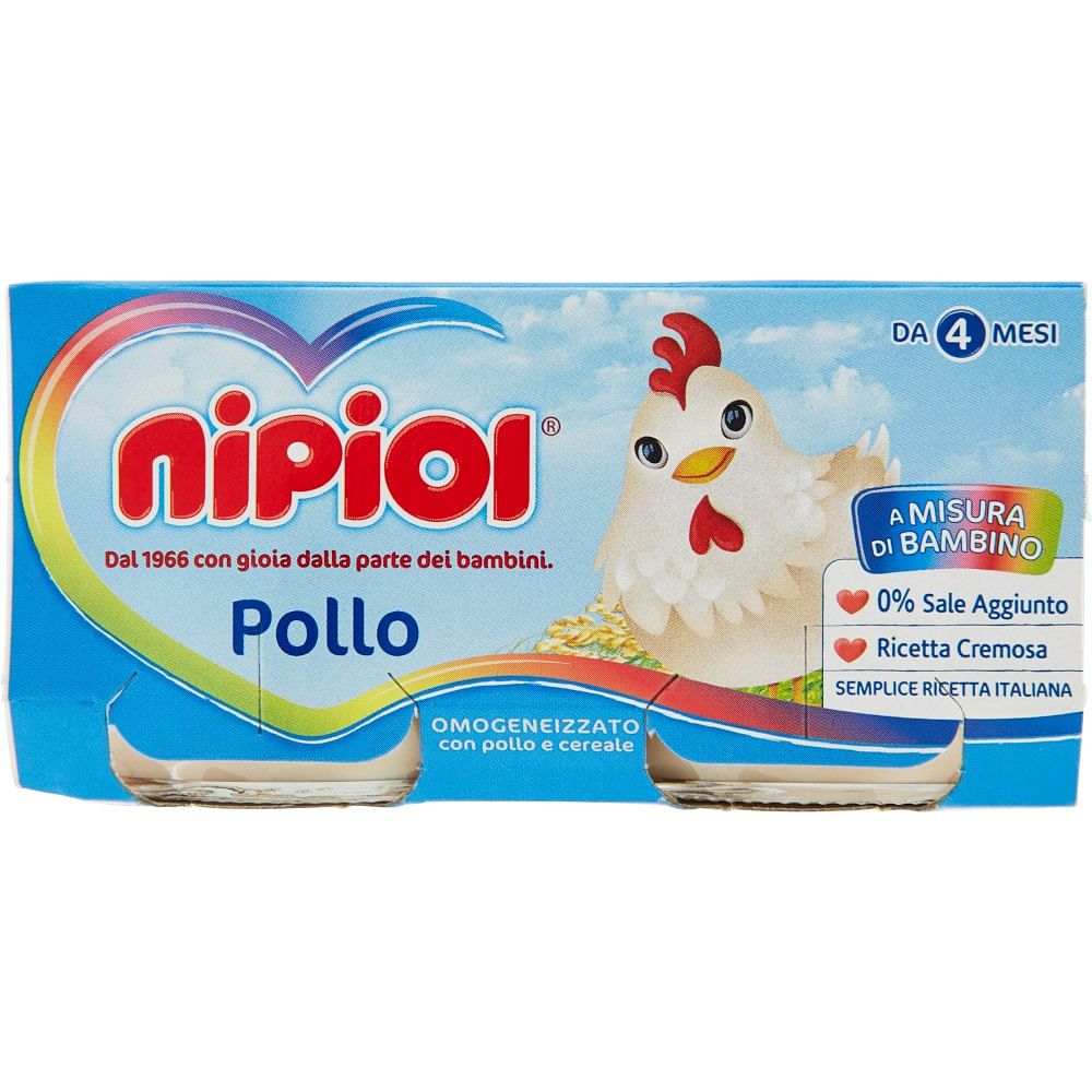 Nipiol Omogeneizzato Pollo 80 G 2 Pezzi