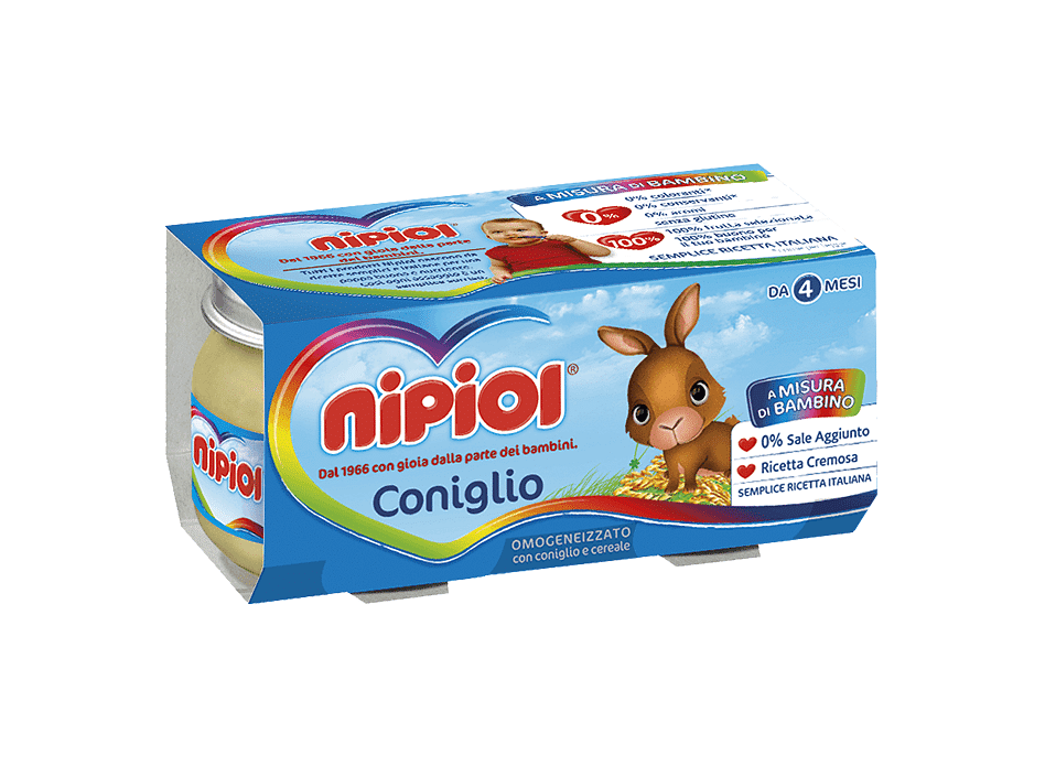 Nipiol Omogeneizzato Coniglio 120 G X 2 Pezzi