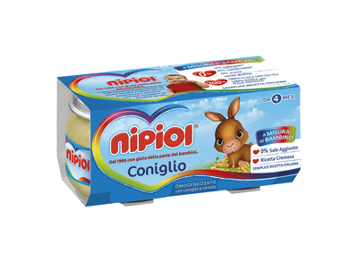 NIPIOL OMOGENEIZZATO CONIGLIO 120 G X 2 PEZZI