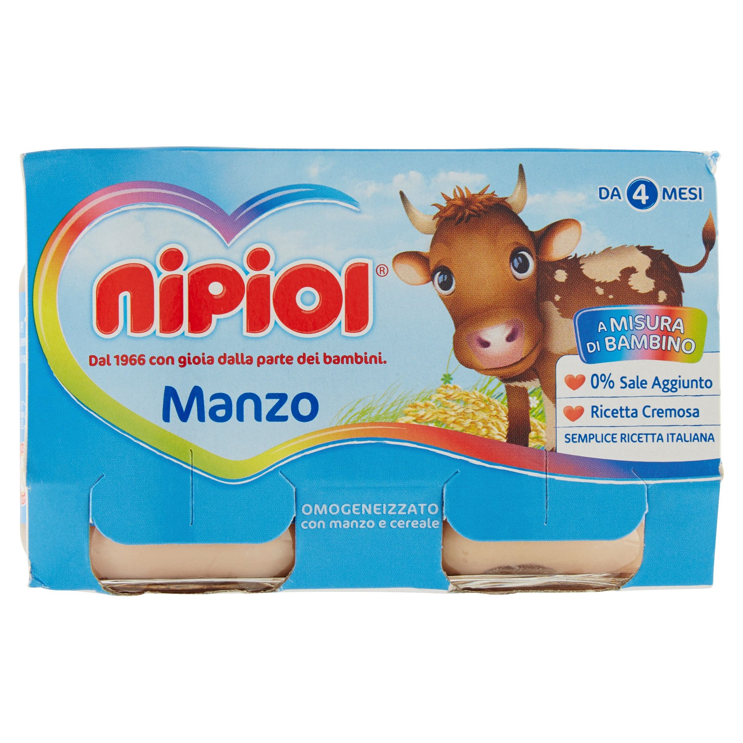 Nipiol Omogeneizzato Manzo 120 G 2 Pezzi