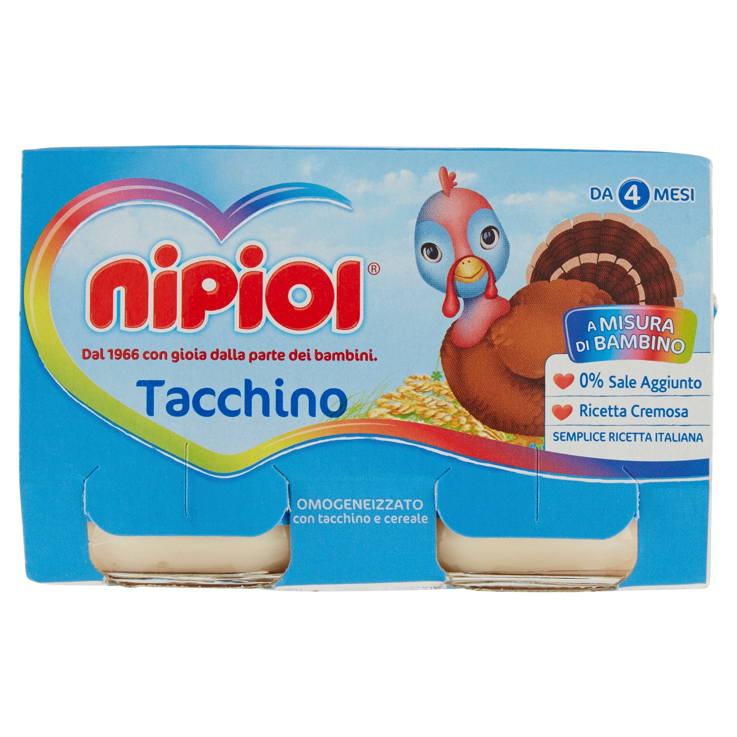 Nipiol Omogeneizzato Tacchino 120 G X 2 Pezzi