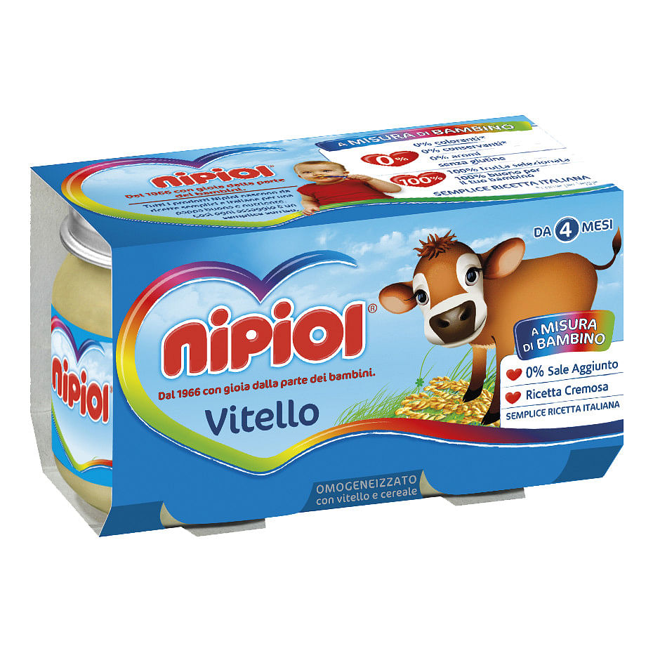 Nipiol Omogeneizzato Vitello 120 G 2 Pezzi