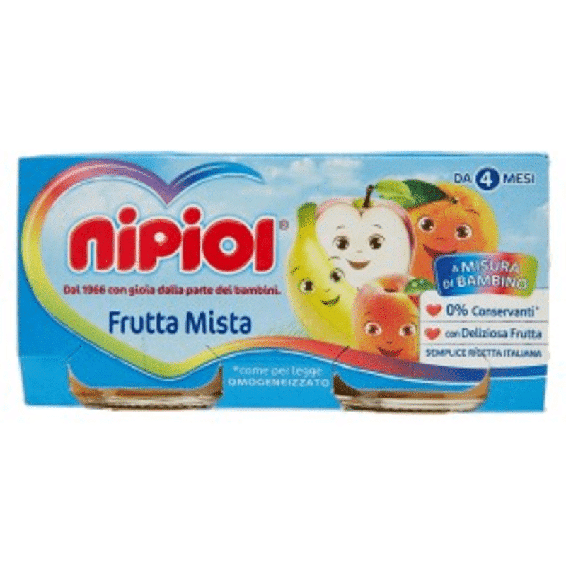 Nipiol Omogeneizzato Frutta Mista 80 G 2 Pezzi