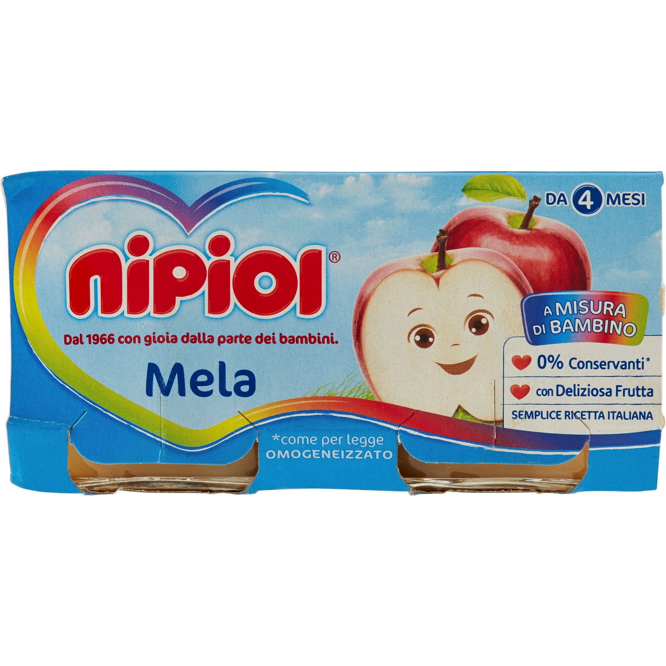 Nipiol Omogeneizzato Mela 80 G 2 Pezzi