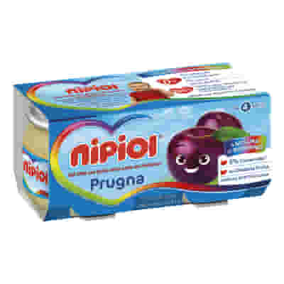 Omogeneizzato Nipiol alla Prugna per Neonati, 80g x2