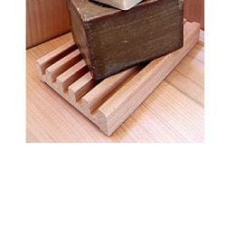 ALEPPOCOLORS PORTASAPONE LEGNO FAGGIO