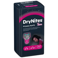 PANNOLINO HUGGIES DRYNITES 8/13 ANNI GIRL L 30/48KG 9 PEZZI