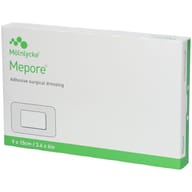 MEDICAZIONE ADESIVA IN TESSUTO NON TESSUTO CON TAMPONE ASSORBENTE STERILE MEPORE 9X15CM 5 PEZZI