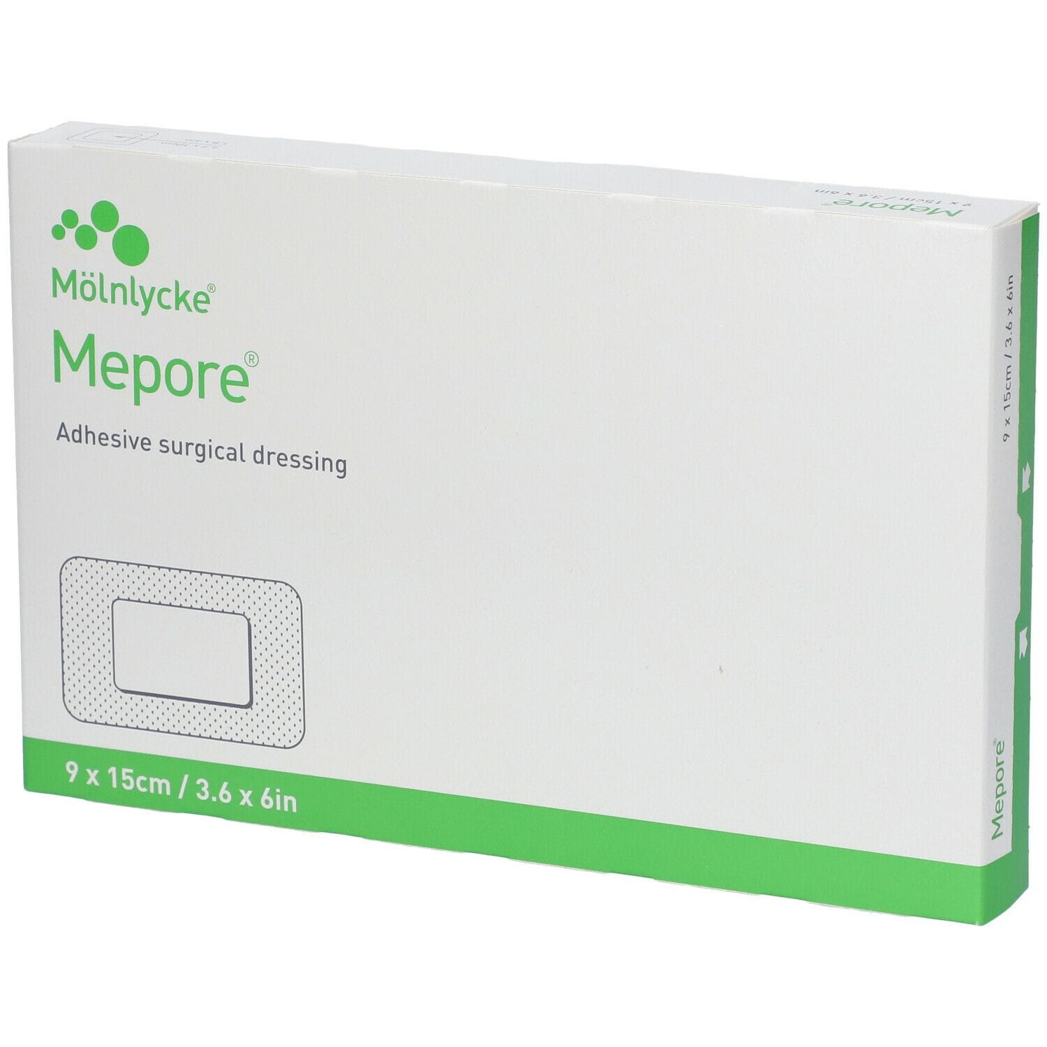 Medicazione Adesiva In Tessuto Non Tessuto Con Tampone Assorbente Sterile Mepore 9 X15 Cm 5 Pezzi
