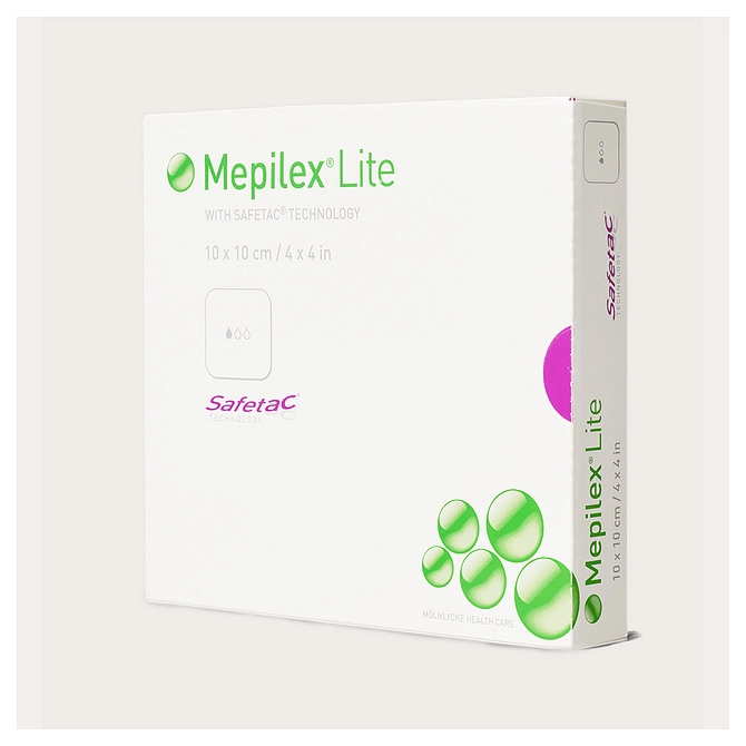 Mepilex Lite Medicazione In Schiuma Di Poliuretano 10 X10 Cm 5 Pezzi