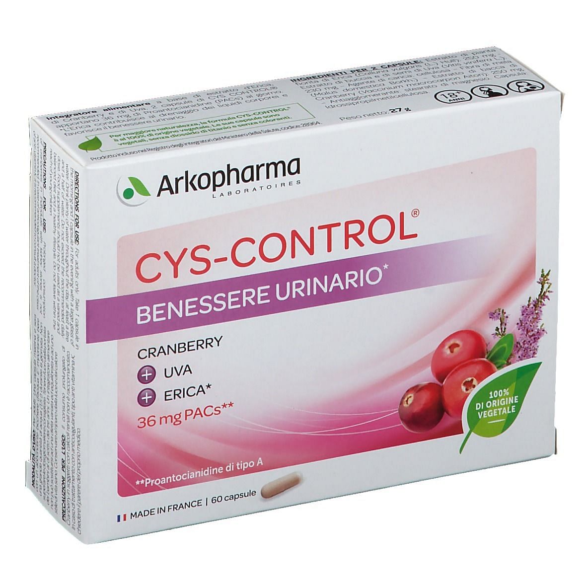 Cys Control 60 Capsule