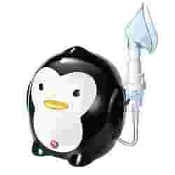 AEROSOL A PISTONE A FORMA DI PINGUINO IDEALE PER IL BAMBINO,DOTATO DI AMPOLLA SIDERSTREAM CHE CONSENTE UNA MAGGIORE PENETRAZIONE DEI FARMACI NELLE VIE RESPIRATORIE MR RINO