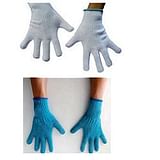 GUANTO AMBIDESTRO IN COTONE MONOFILO BIANCO PER ALLERGIE DERMATOLOGICHE SENZA CUCITURE POLSINO ELASTICO LARGHEZZA 65 MM 8,5 1 PAIO