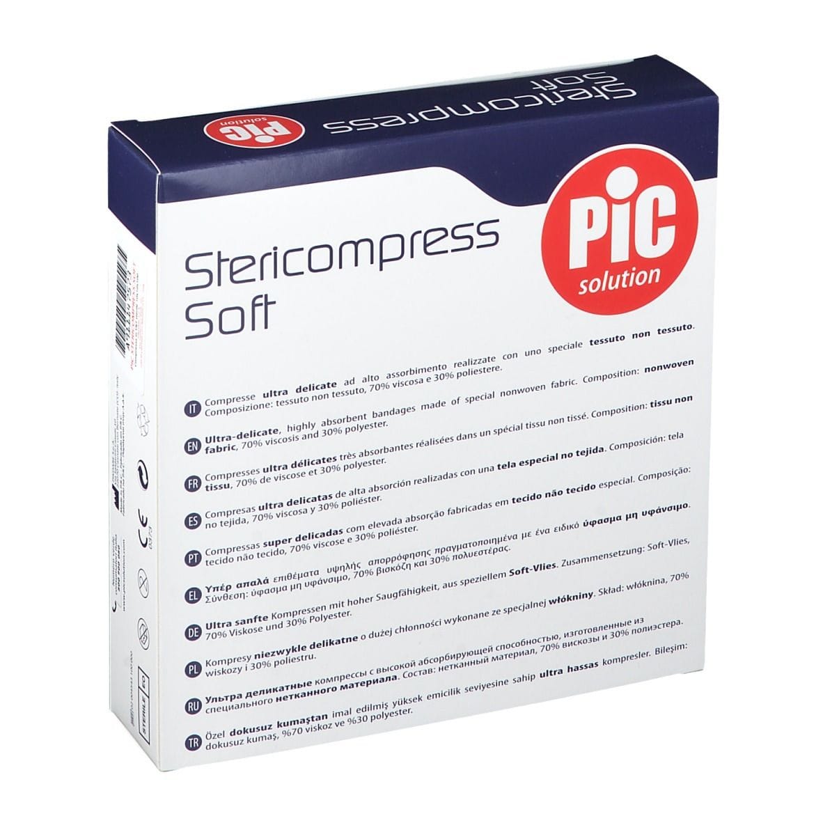 GARZA COMPRESSA IN TESSUTO NON TESSUTO 10X10CM 25 PEZZI X 4 BUSTE